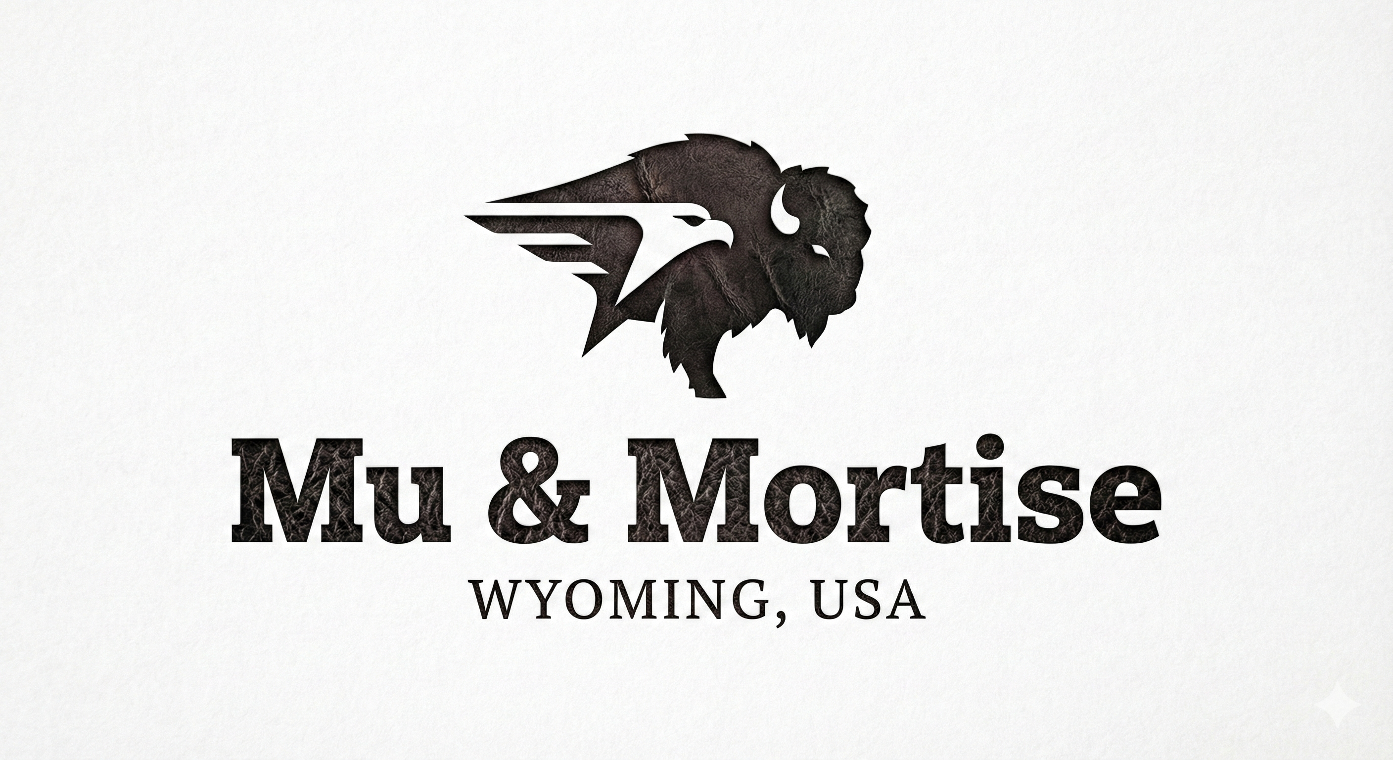 Mu & Mortise - Bison & Falcon Logo